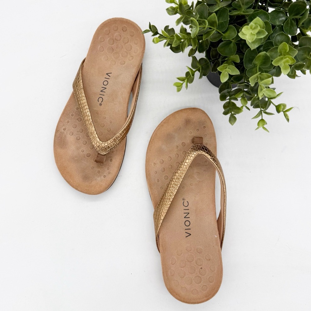 Vionic Dillon Toe-Post Supportive Sandal Size 8 S… - image 1